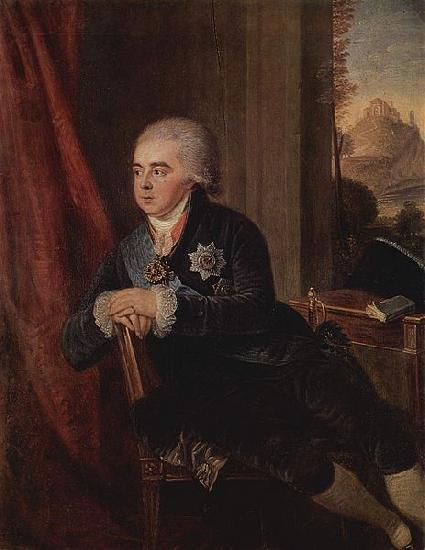 Ludwig Guttenbrunn Portrait of prince Alexey Kurakine oil painting image